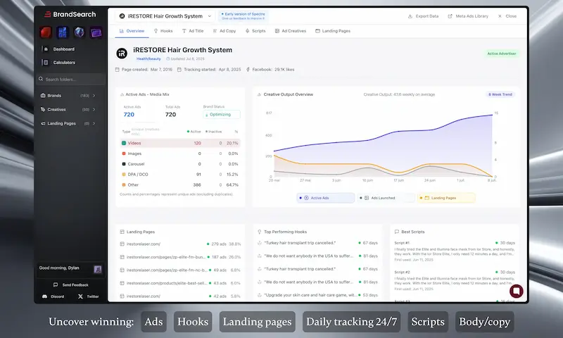 Spectre - 24/7 competitor tracking