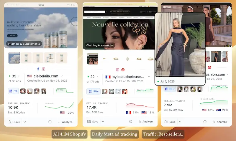 Brand Library - 4M+ Shopify stores database