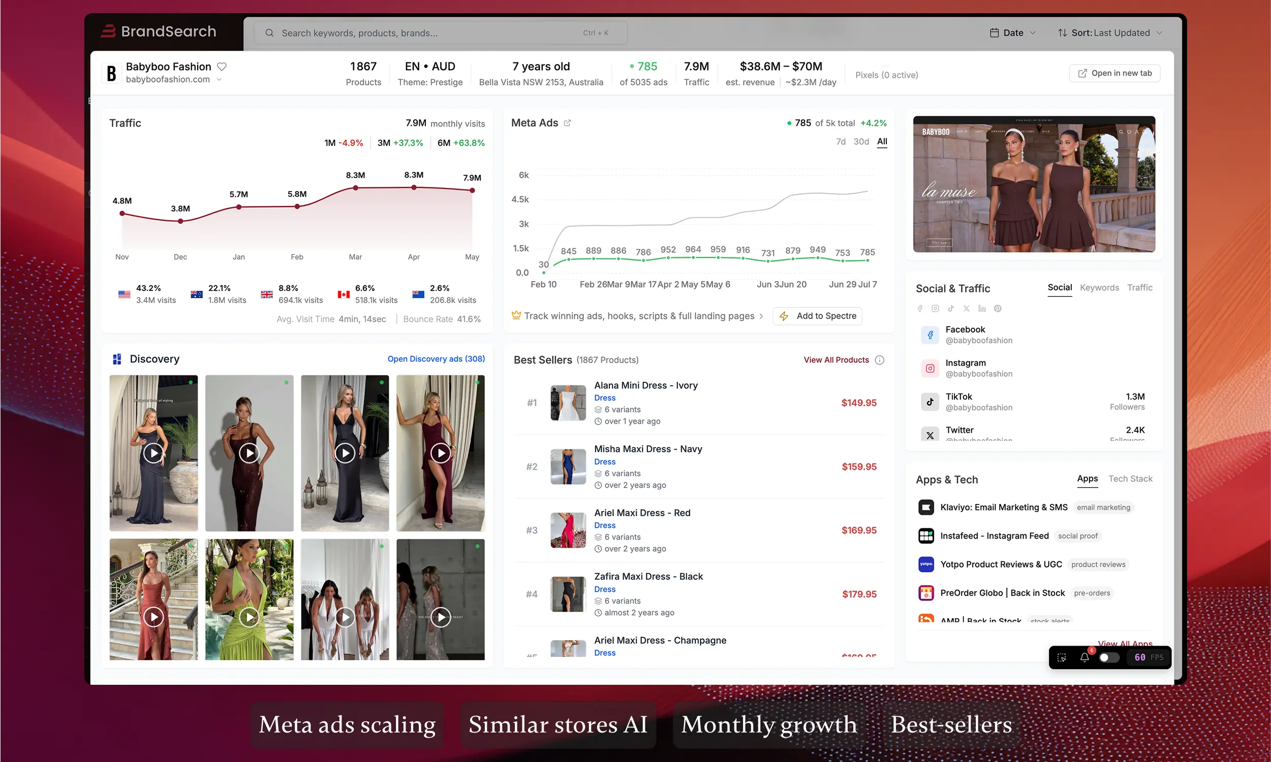 Smart filter panel for ad discovery in Brandsearch
